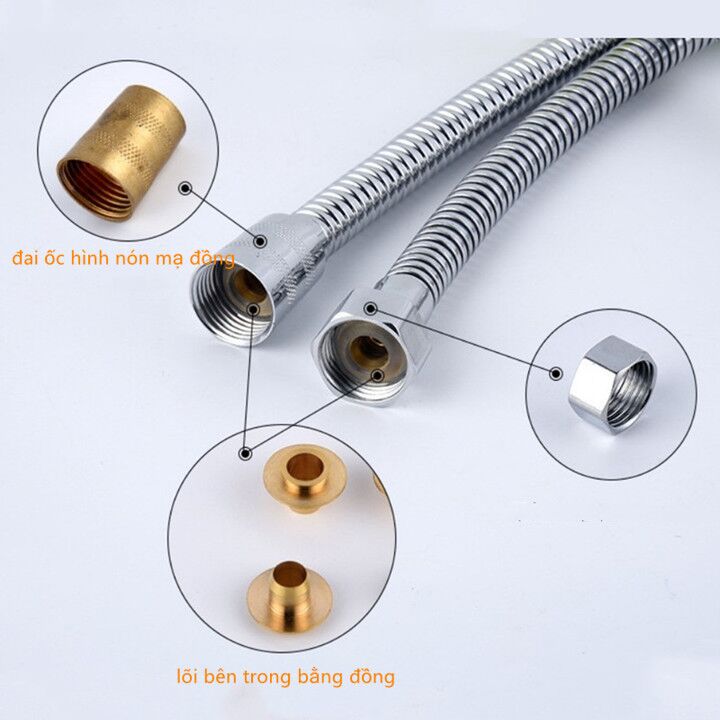 Bộ vòi sen siêu mỏng tăng áp có thể tháo rời để vệ sinh, 1 bộ gồm có 3 sản phẩm