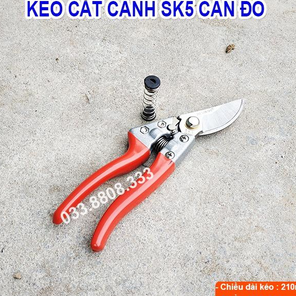 KÉO CẮT CÀNH SK5 CÁN ĐỎ - KÉO SIÊU BỀN GIÁ CỰC RẺ