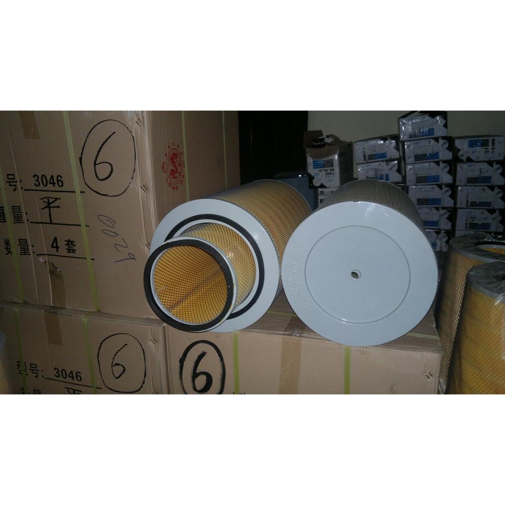 Lọc gió xe tải Howo Dongfeng 3 chân, Jac 3 chân, chenglong, kích thước 30X46, bằng sắt, đáy sâu và đáy cạn Mã lọc YK3046