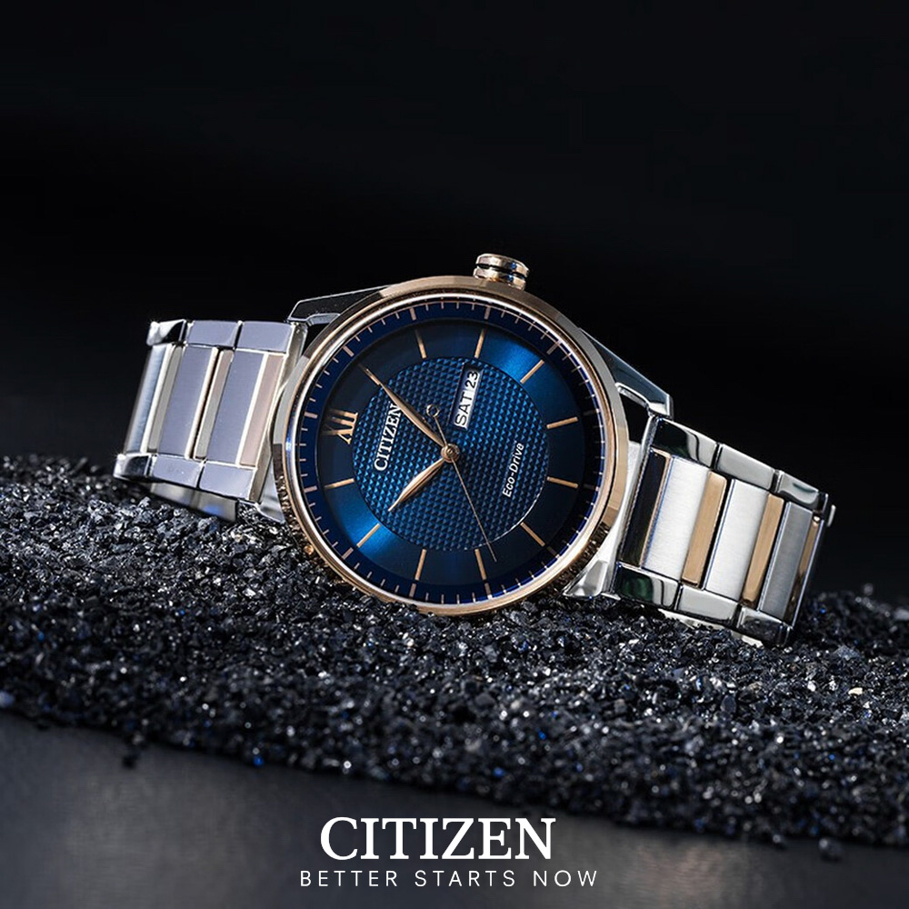 Đồng Hồ Nam Citizen Dây Thép Không Gỉ AW0086-85L - Mặt Xanh (42mm)