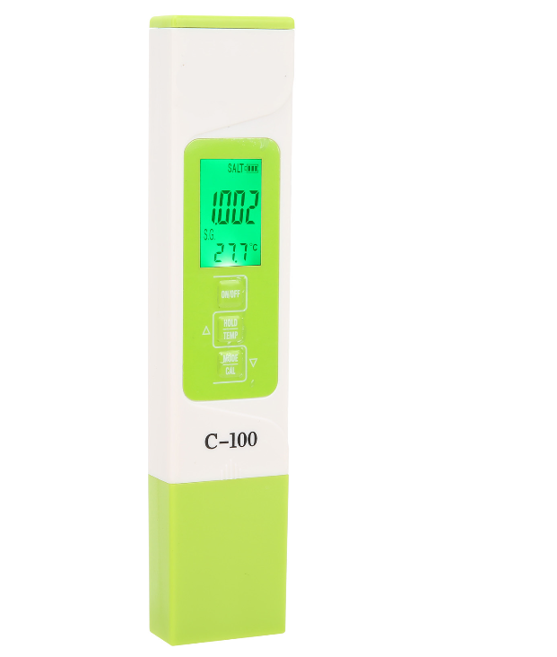 Máy Đo : ĐỘ MẶN, TDS, EC, TỶ TRỌNG, NHIỆT ĐỘ kiểm tra chất lượng nước 5 trong 1