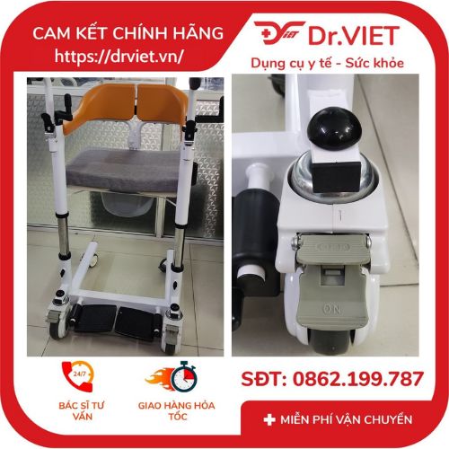 Khung đẩy có ghế ngồi, có tay nâng TAJERMY-TJM-KD02  trợ thủ đắc lực cho những người gặp khó khăn trong việc di chuyển  từ khung đẩy sang ghế sofa, giường, nhà vệ sinh, ghế,... hoặc giúp y tế, người nhà dễ dàng chăm sóc bệnh