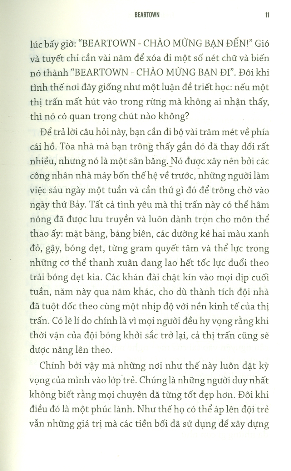 BEARTOWN – Thị trấn nhỏ, giấc mơ lớn – Fredrik Backman – Hoàng Anh dịch – NXB Trẻ