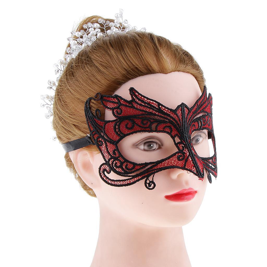 Mask Lace Face Masquerade Eye Women's Party Costume Ball Prom Halloween