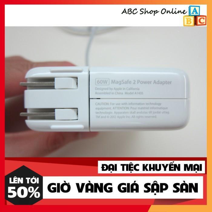 Sạc Dùng Cho Apple Macbook Pro safe 2 (60W 2012) A1435 A1465 A1425 MD212 MD213 ME662 (Chân chữ T) 2012 -2015