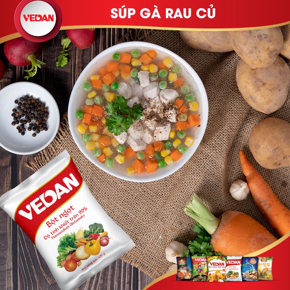 Combo 3 Gói Bột Ngọt VEDAN 454g [ LM ]