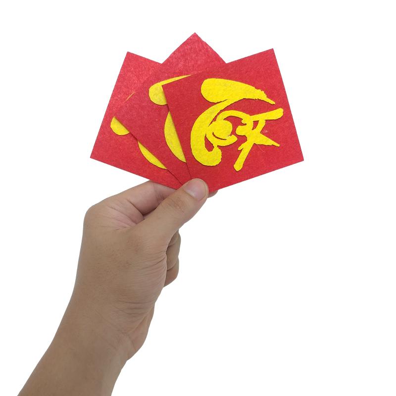 Bộ 3 Chữ "Tết" Thư Pháp 8 cm - Vinacraft - Hình Thoi