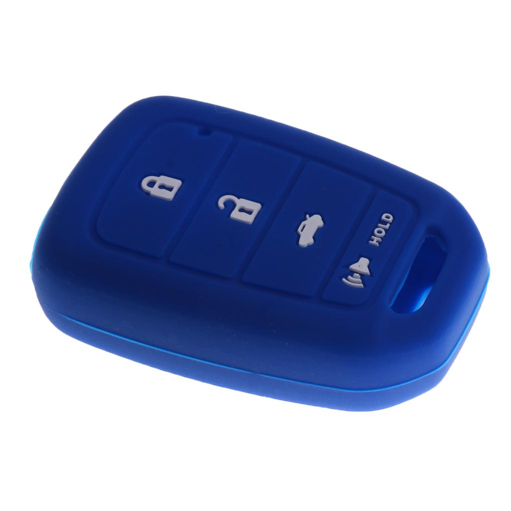 Car Key Fob Protector Silicone Case Cover 4 Buttons for