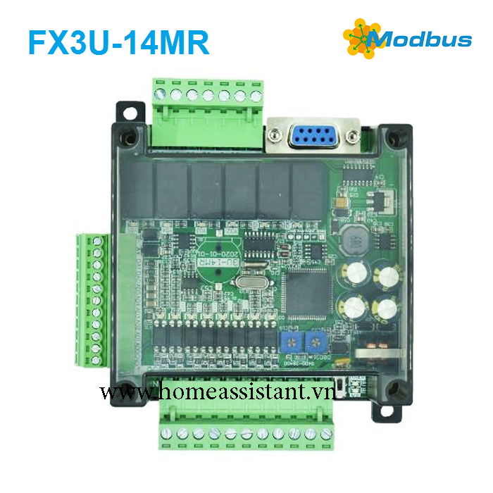 Bộ Điều Khiển Lập Trình PLC Modbus RS485 Mitsubishi FX3U-14MR-6AD2DA