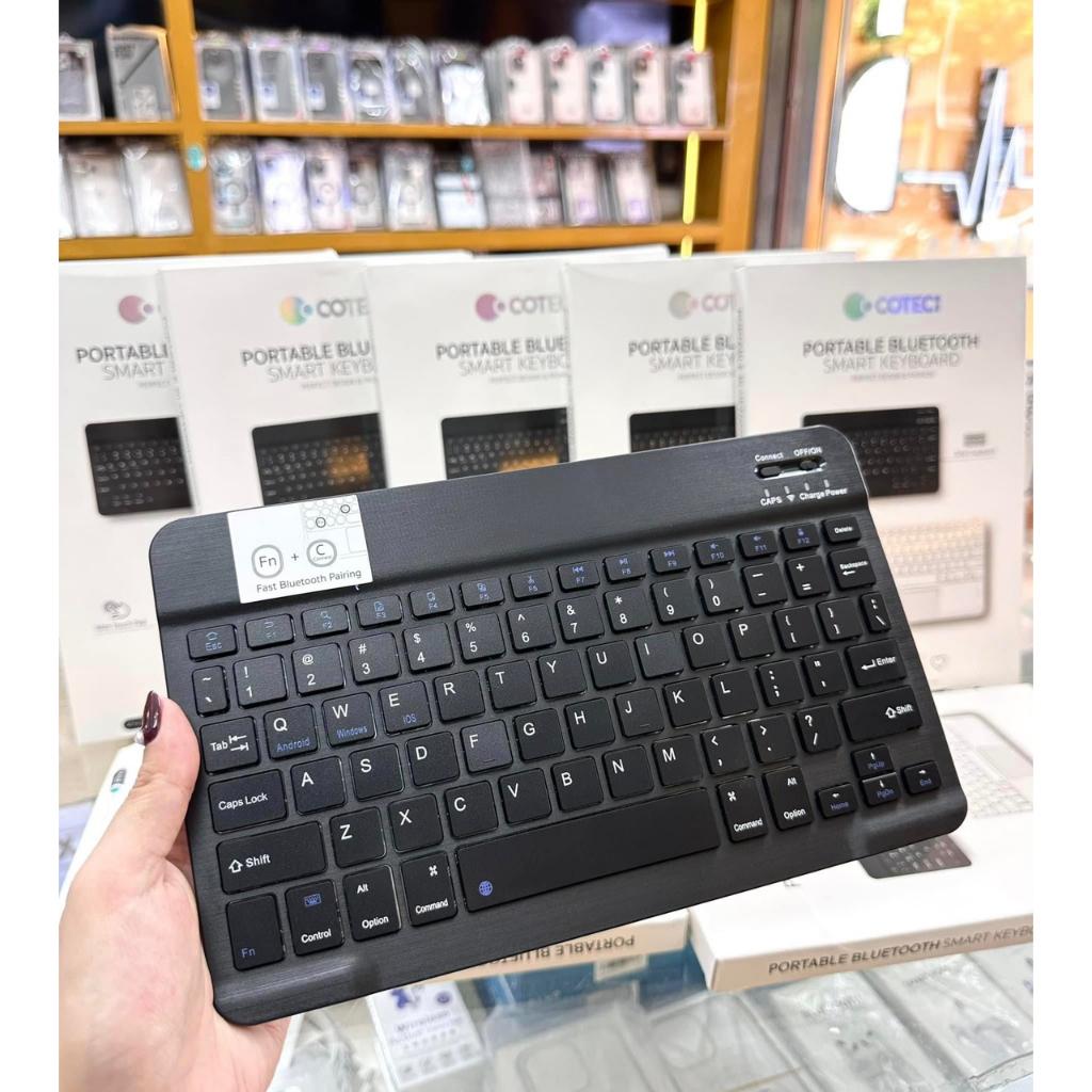 Bàn phím Bluetooth không dây COTECI Keyboard cho IPad, máy tính bảng, điện thoại - Hàng chính hãng