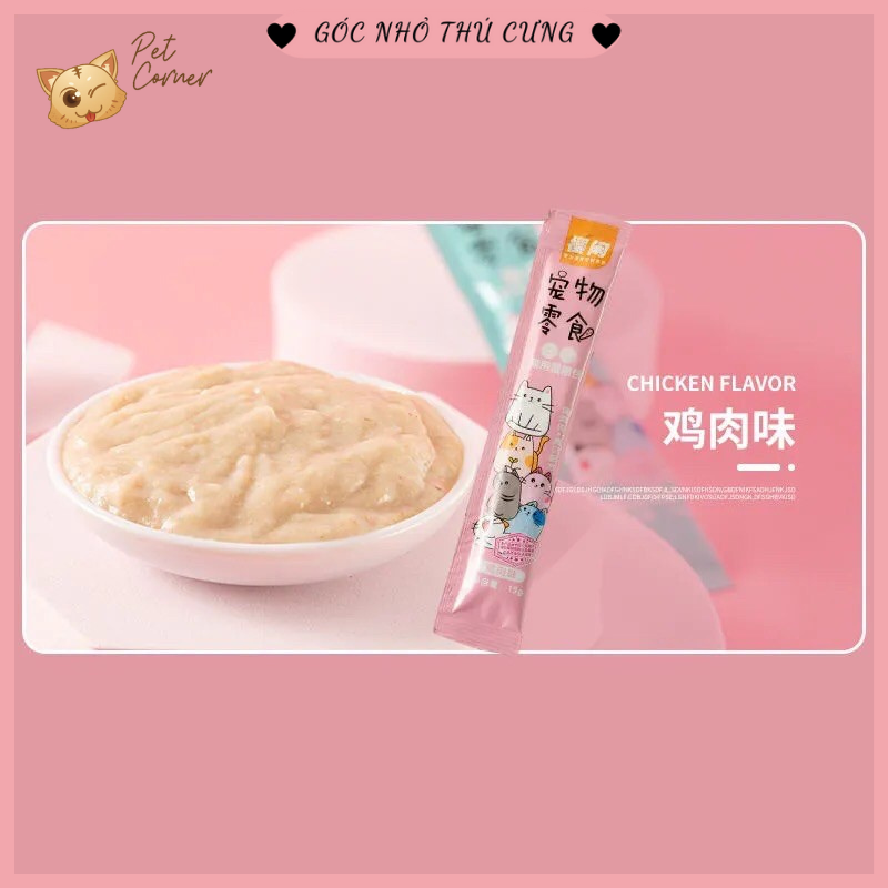 Súp thưởng cho mèo Shizuka 15gr  3 vị