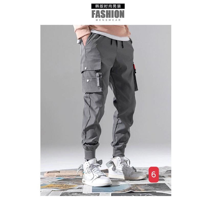 Quần Jogger Kaki Nam Túi Hộp Cao Cấp Bo Gấu Cạp Chun Đường may chuẩn đẹp phong cách đường phố hàn quốc skymen fashion