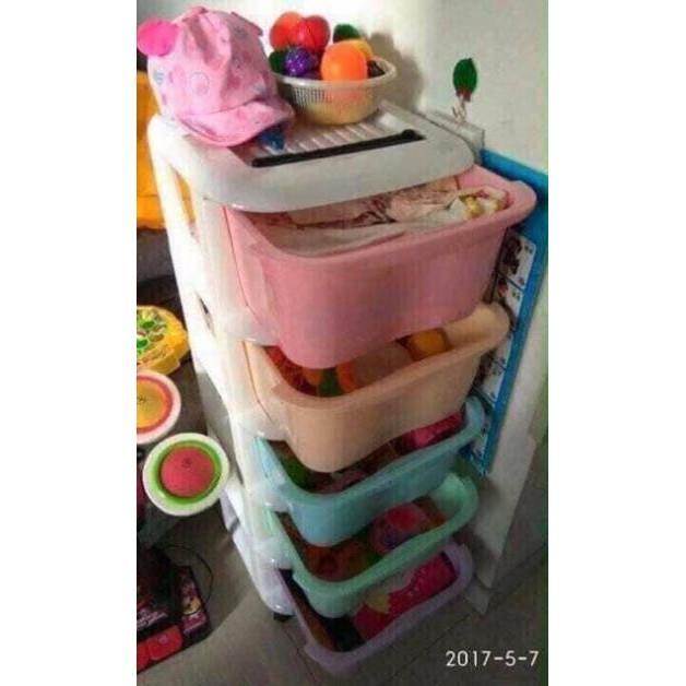 Tủ nhựa ngăn kéo 5 tầng có bánh xe