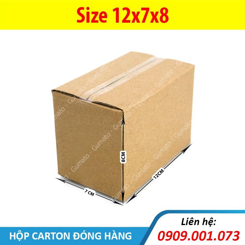 Hộp giấy P19 size 12x7x8 cm, thùng carton gói hàng Everest