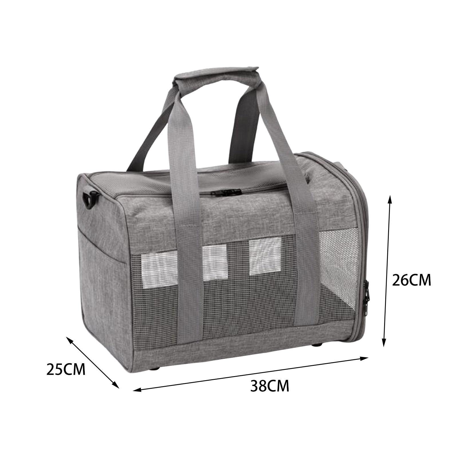 Soft Sided Pet Carrier Cat Carrier Bag Shoulder Bag Ventilated Foldable Carry Bag for Small Dogs for Small Animals Small Medium Cats