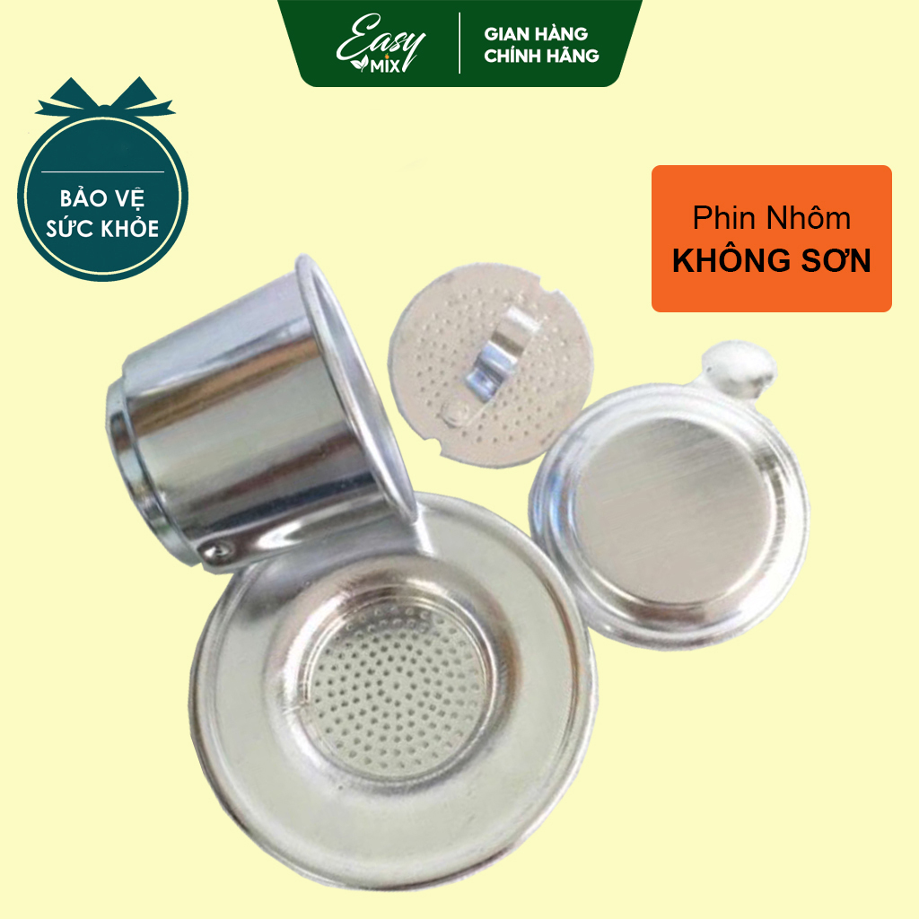 Phin Cà Phê Nhôm Nguyên Chất Không Sơn EASYMIX