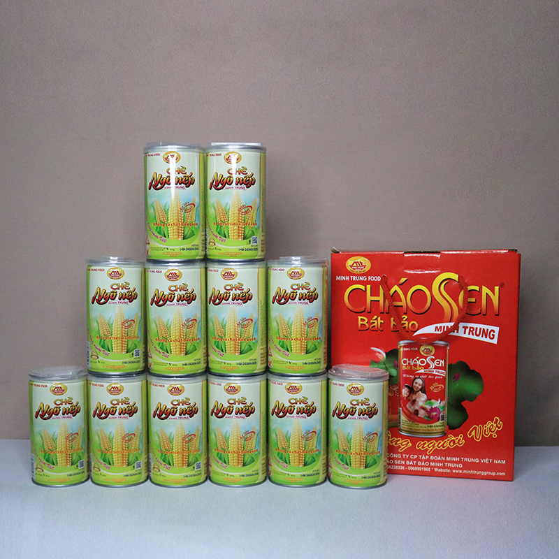 Chè Ngô Nếp Minh Trung ăn liền combo 3 lon - CHENGONEP 3