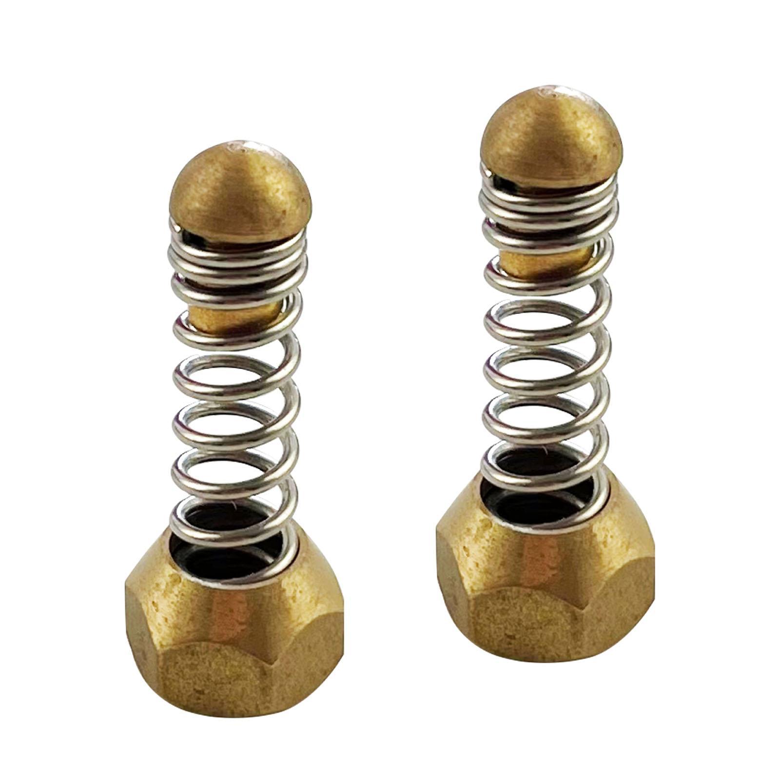 2 Pieces Sewer Jetting Pipe Nozzle with Spring for Pressure Washer Tool