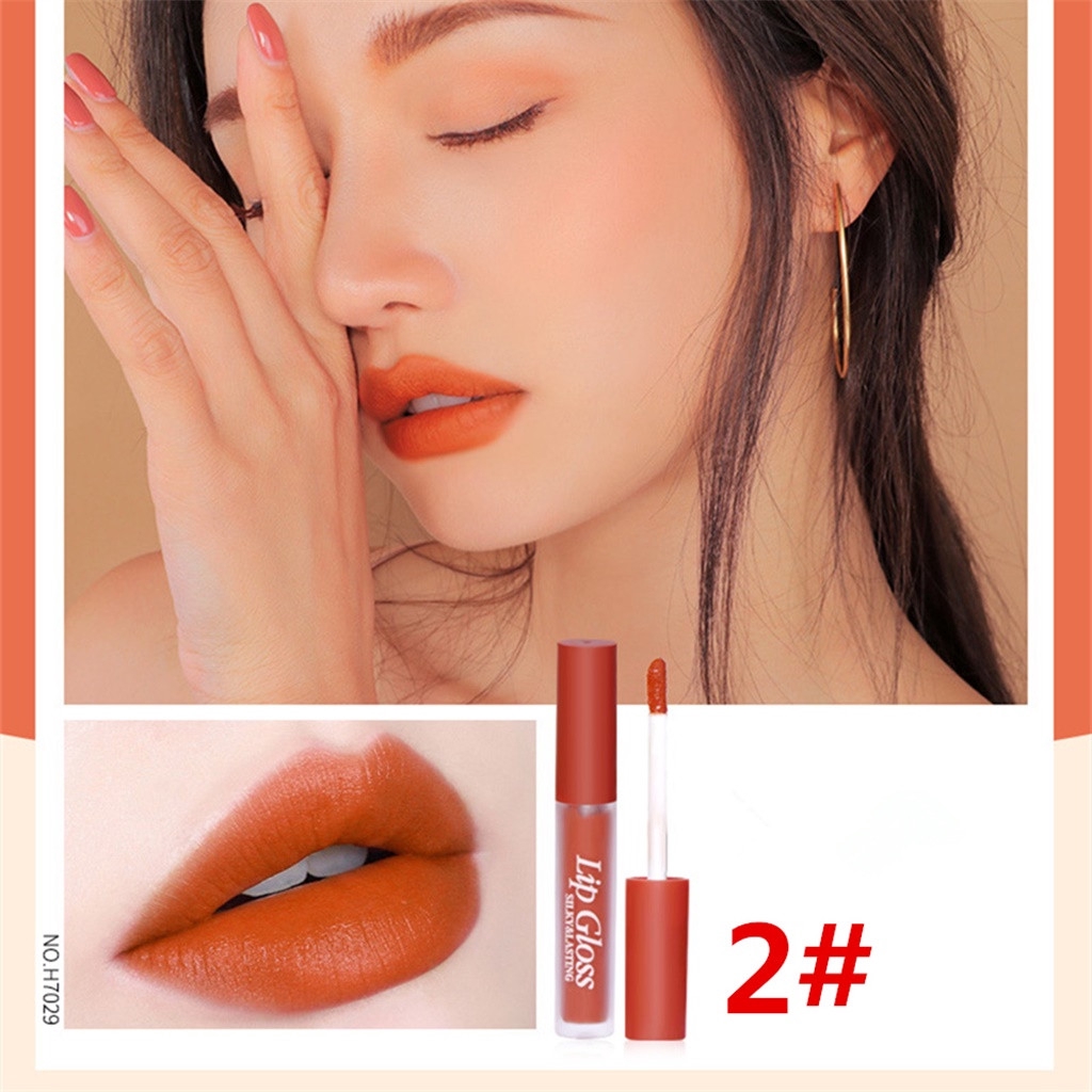 Set 6 son kem kháng nước lâu trôi và giữ ẩm cho môi Hengfang Lip Gloss Silky&amp;Lasting