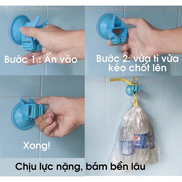 BÁN SỈ Kẹp Giữ Cây Lau Nhà Đa Năng Cao Cấp, Móc Hít Tường Chân Không Treo Chổi 88238 Shop Giang Phạm