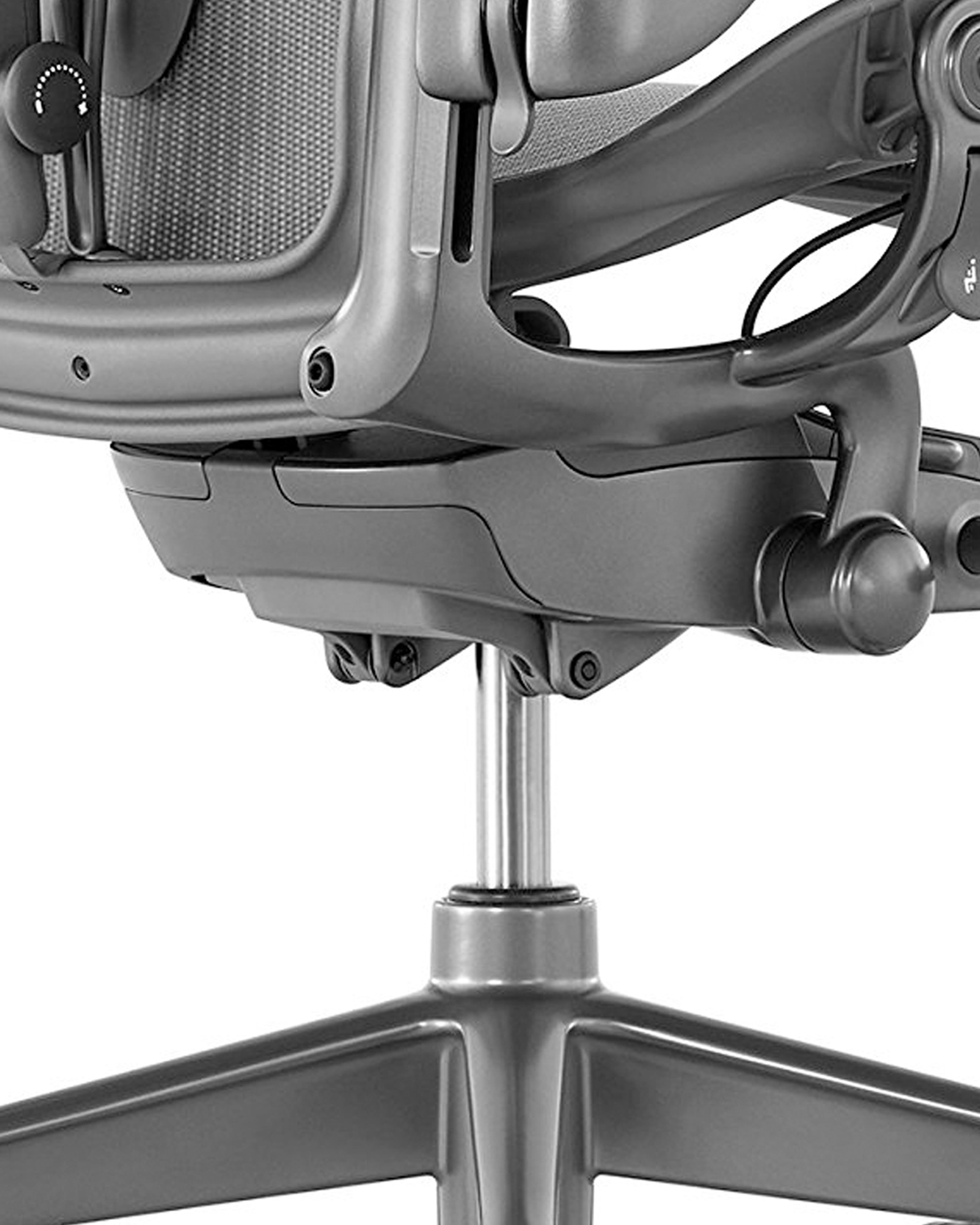 GHẾ AERON HERMAN MILLER,  AERON, GHẾ CÔNG THÁI HỌC, GHẾ LÀM VIỆC, GHẾ VĂN PHÒNG CAO CẤP, MÀU XÁM KHUNG CARBON.