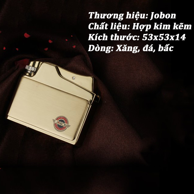 Vỏ Hộp Quẹt Bật Lửa xăng bấc đá Jobon ZB-615 thiết kế đẹp độc lạ nhiều họa tiết (giao màu ngẫu nhiên)