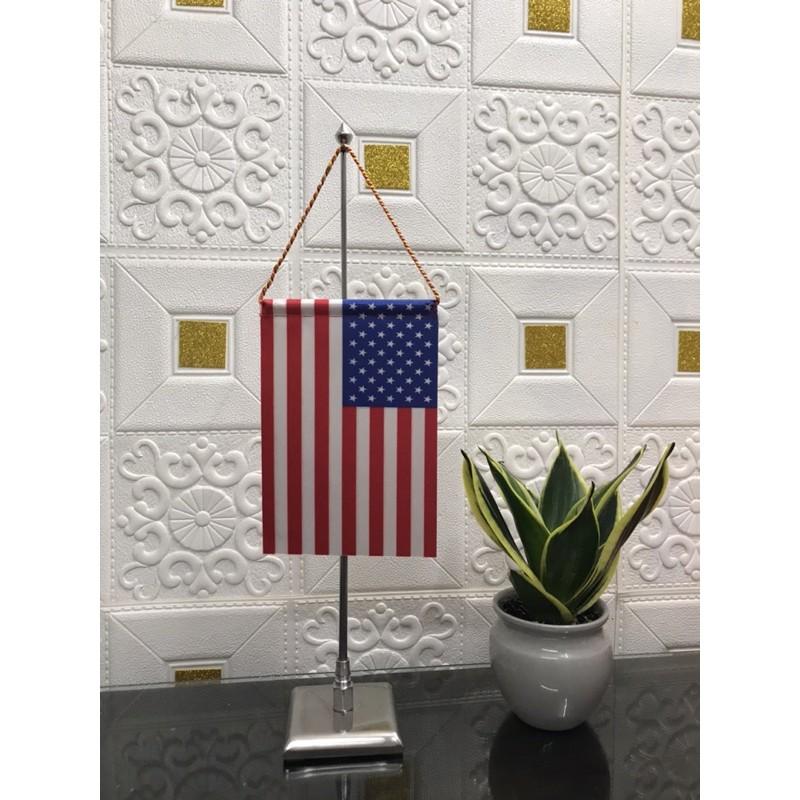 Bộ cờ mỹ để bàn đế inox vuông