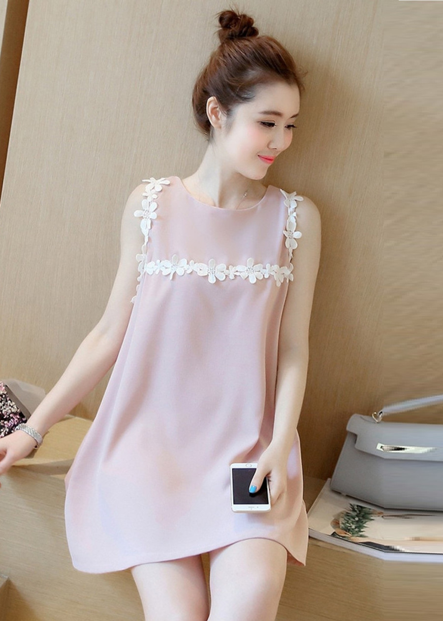 Đầm Suông Kết Hoa Mai NT8047N