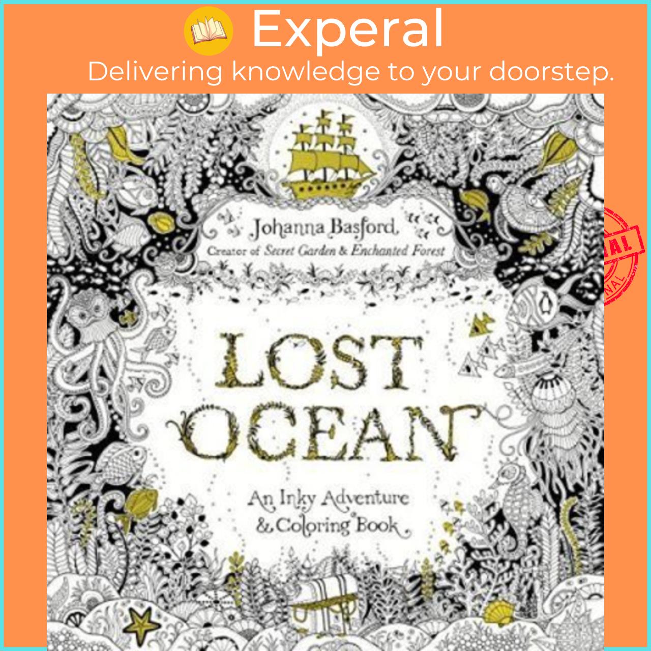 Sách - Lost Ocean : An Inky Adventure and Coloring Book for Adults by Johanna Basford
