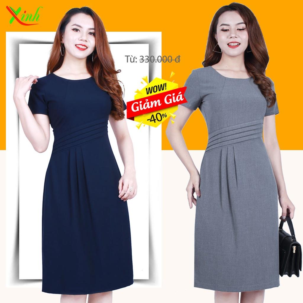 Đầm Suông Xếp Ly Gọn Dáng ThoiTrangXinh