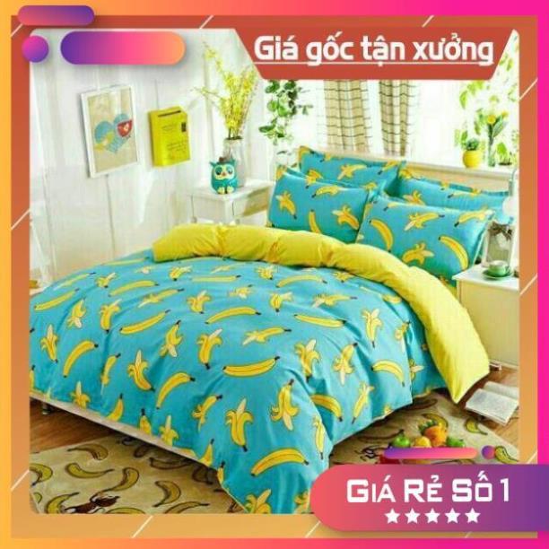 Bộ 4 món poly cotton 1m/2/4/6/8 giao mẫu ngẫu nhiên