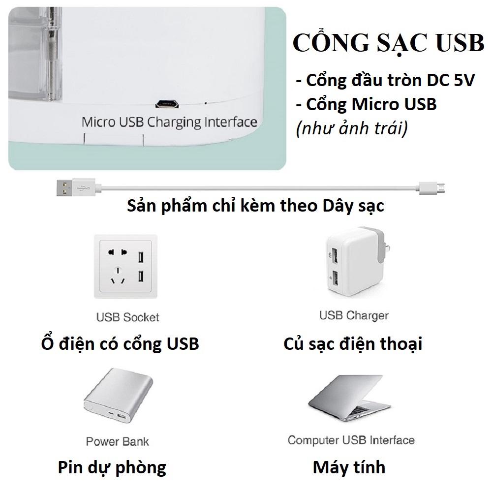 Đèn bàn học sạc tích điện đèn led đọc sách chống cận cho trẻ học sinh