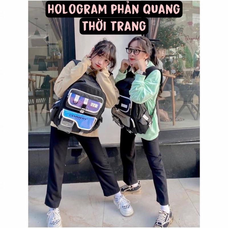 Balo Cemery Saigon Hologram Backpack 2810 Clothes Shop Balo Cemery Phản Quang Đi Học Đi Chơi Ulzzang Unisex