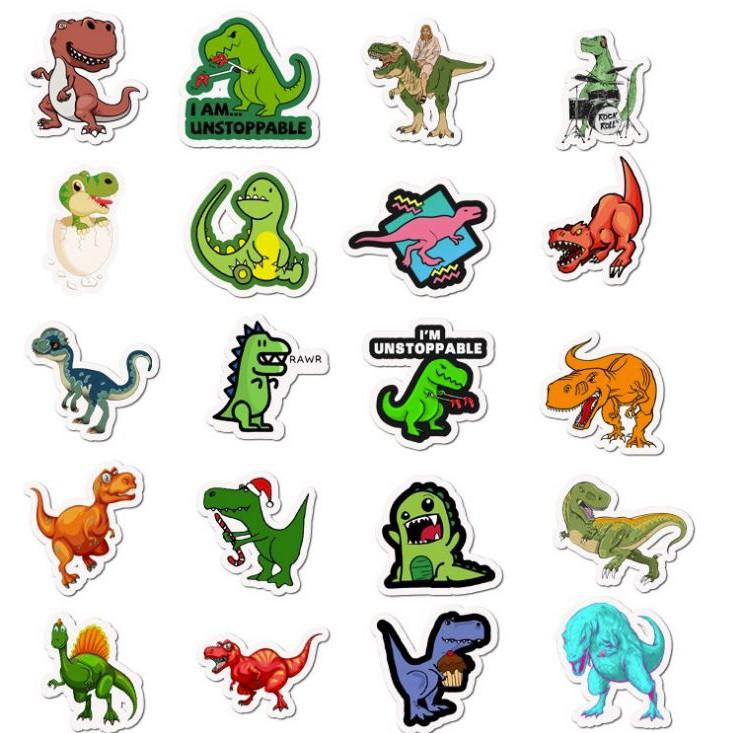 Sticker dán cao cấp KHỦNG LONG Cực COOL ms#23