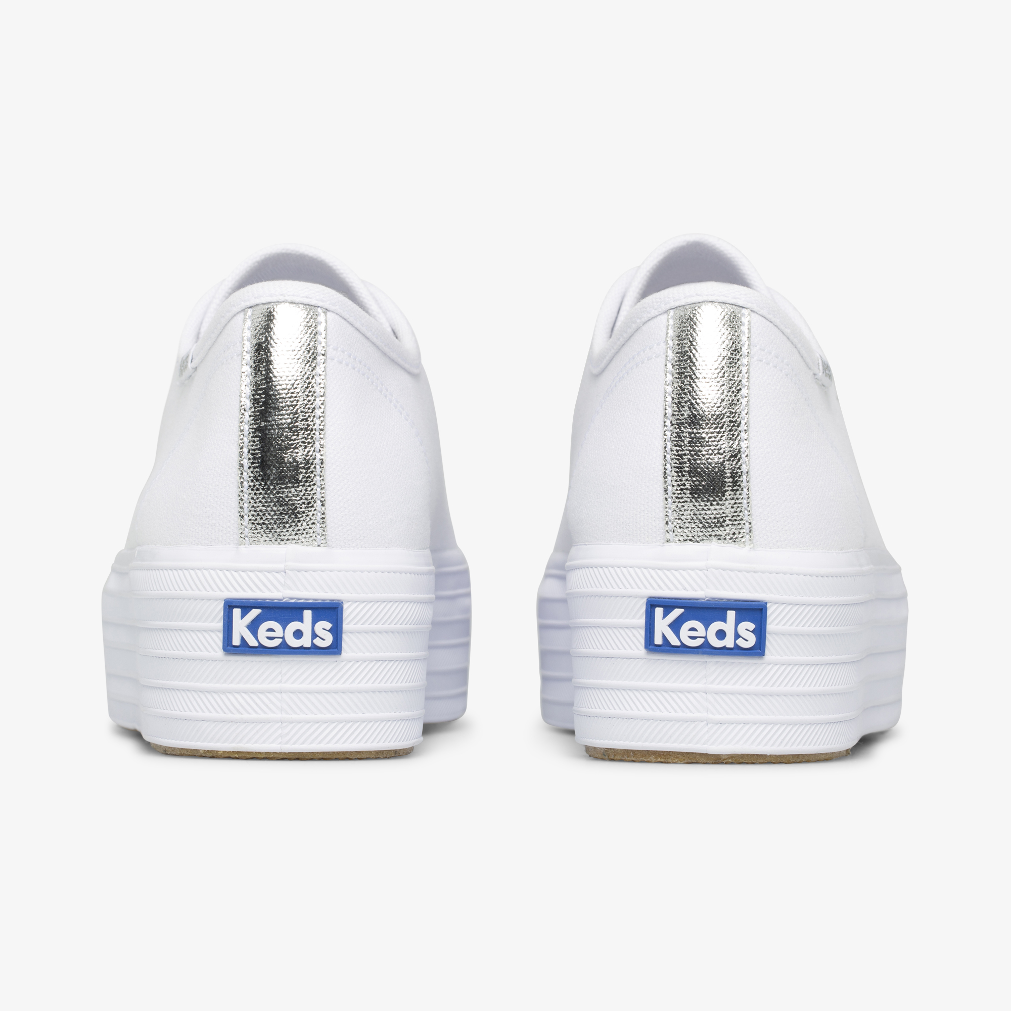 Giày Keds Nữ- Triple Up Canvas White- KD066003