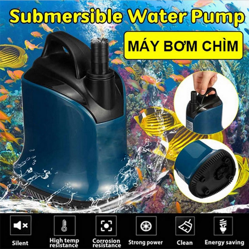 Máy bơm chìm hồ bể cá thác nước 220V WP-500D 4500L