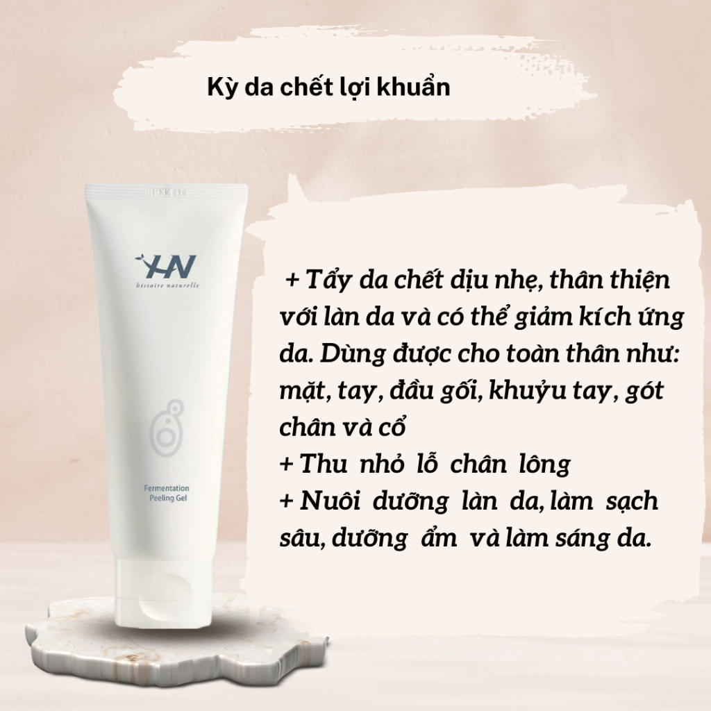 Tẩy da chết lợi khuẩn lên men gạo HISTOIRE Naturelle 120ML