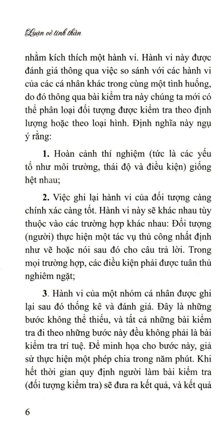Luận Về Tinh Thần (TP)