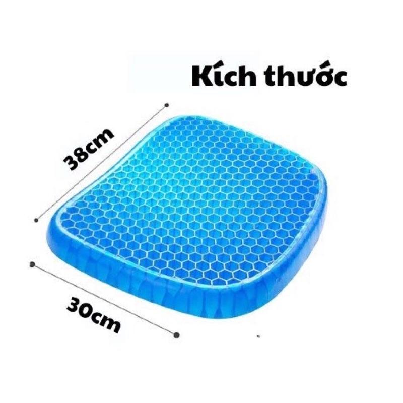 Đệm Ngồi 3D Nệm Lót Ghế Gel Silicon Tổ Ong Cao Cấp Thoáng Khí Chống Đau Mỏi 220