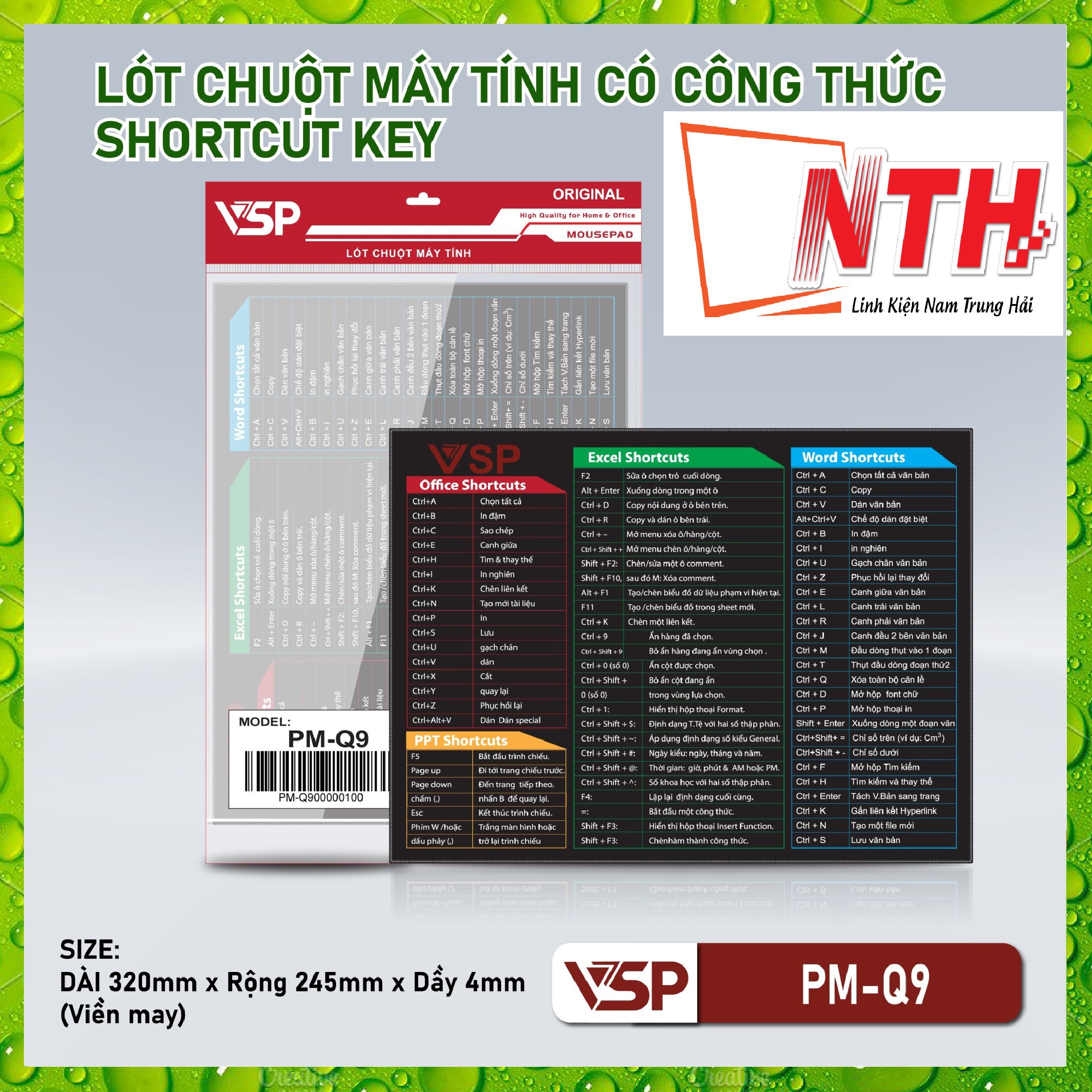 Lót chuột Pad Q9 Đa Nhiệm-hàng chính hãng