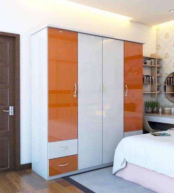Tủ nhựa đài loan 4 cánh vân gỗ sồi