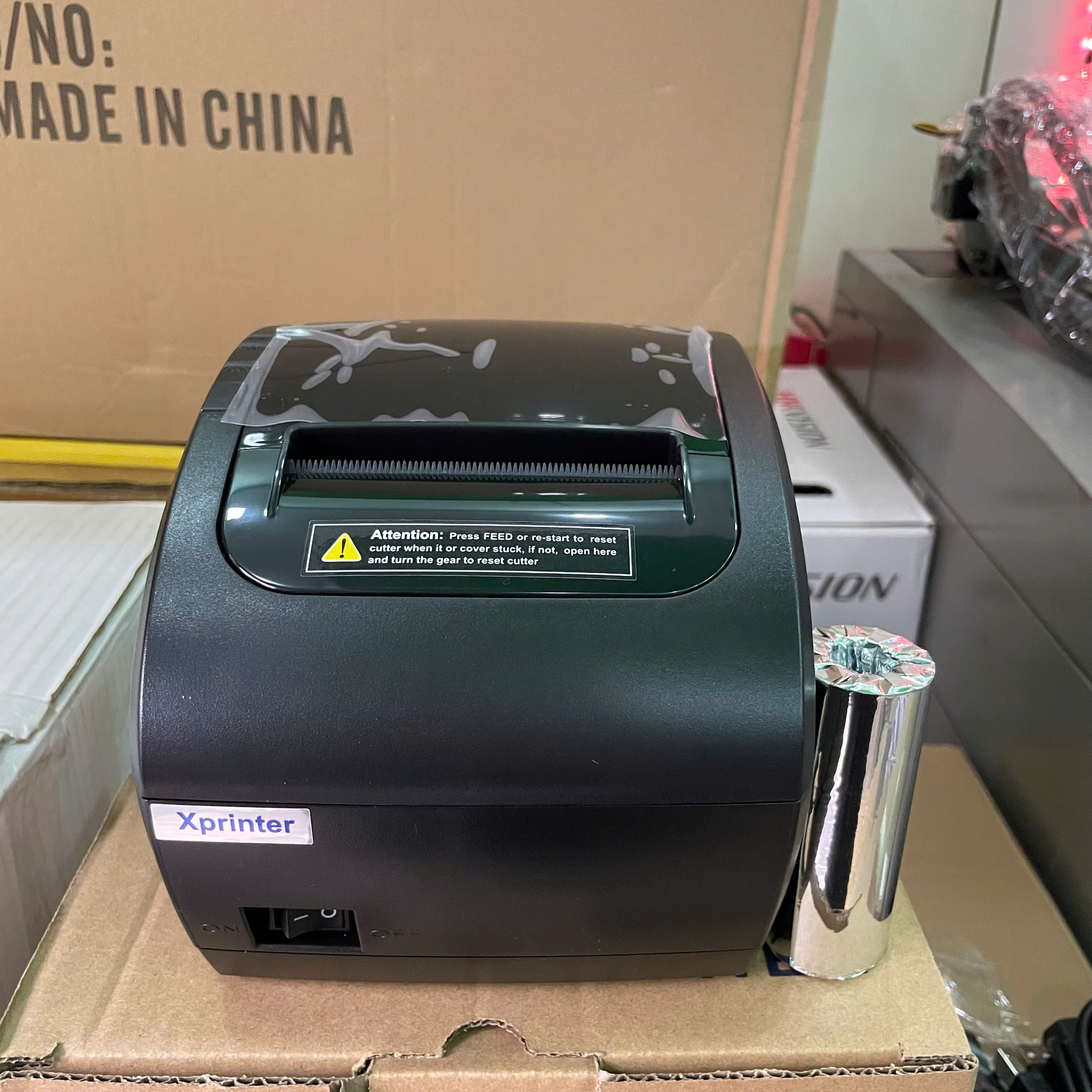 Máy in hóa đơn nhiệt 80mm Xprinter Q838L USB + LAN, in bill bán hàng K80 trên Điện Thoại và Máy Tính - Hàng chính hãng