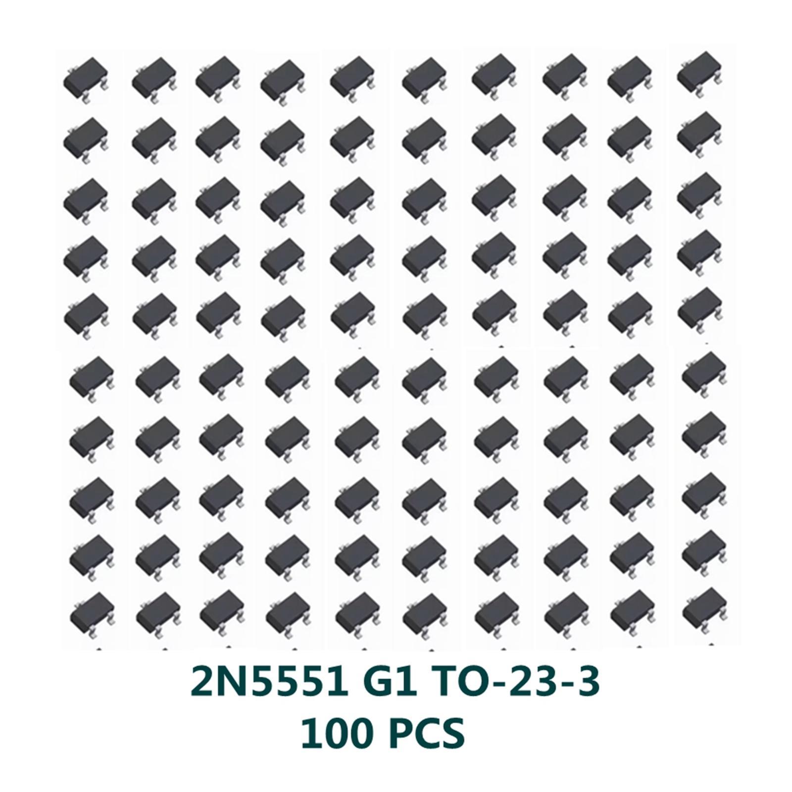 100 Pieces SMD Transistors MMBT5551LT1G for Audio Video Repair Circuit Board
