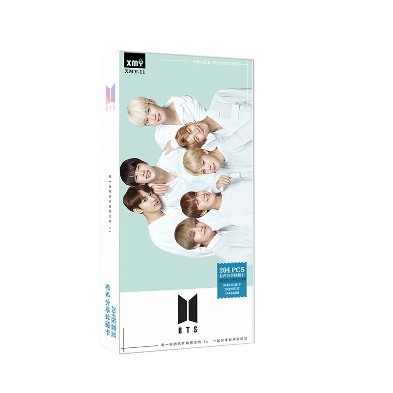 Bộ postcard BTS 204 pcs mới