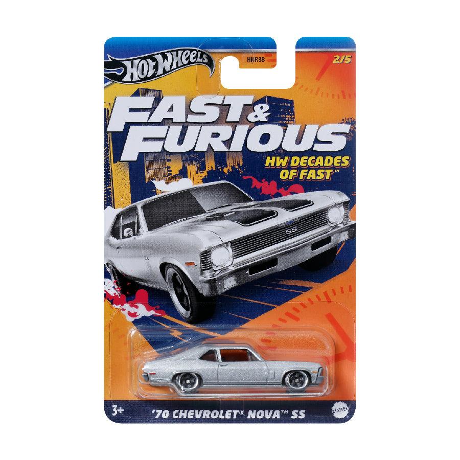 Đồ Chơi Siêu Xe Hot Wheels F&F '70 Chevrolet Nova Ss HRW42/HNR88