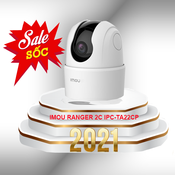 Camera Imou Range 2C - New 2021 - Chip Hình Ảnh Thế Hệ Mới - Wifi Cực Mạnh Siêu Khỏe - Hàng Chính Hãng