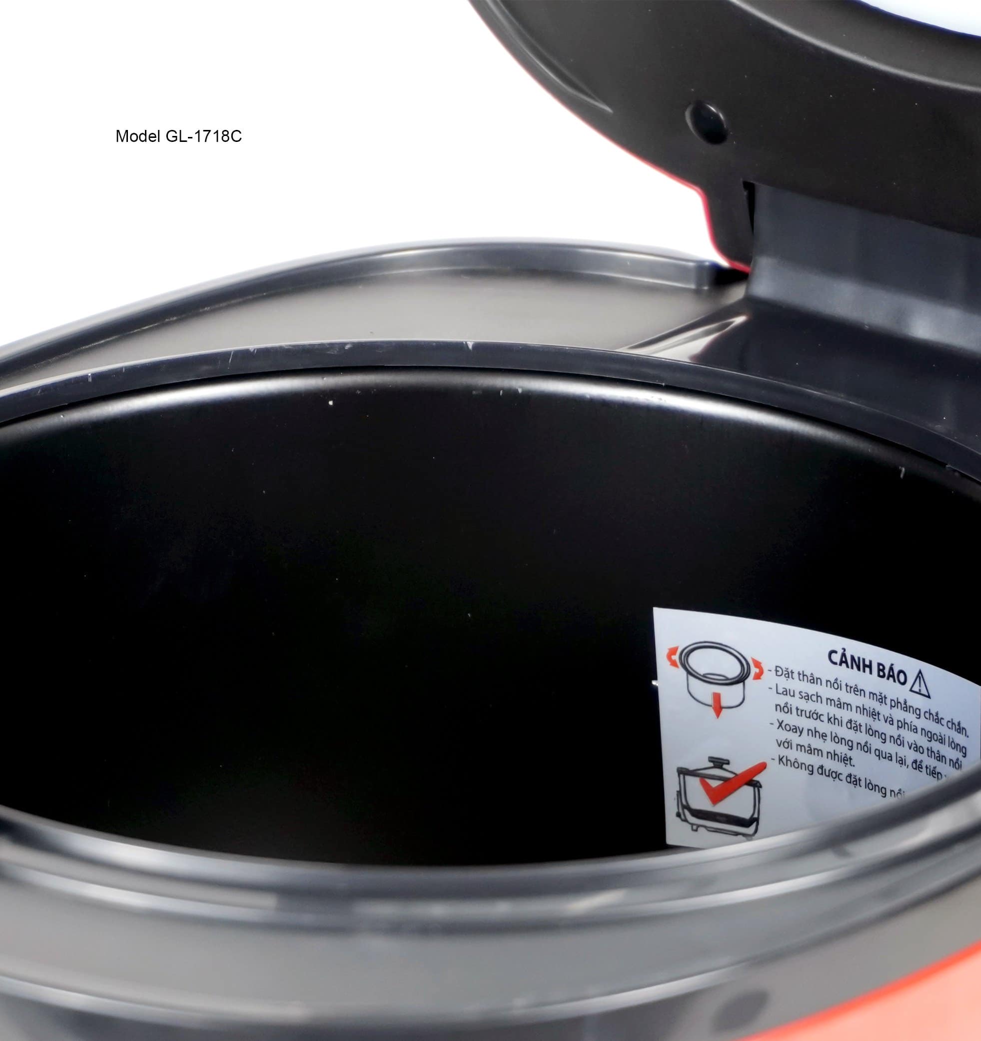 Nồi Cơm Điện Gali GL-1718C. Dung tích 1,8L đa chức năng nấu như nấu Lẩu, Chè, Soup,... Hàng chính hãng, bảo hành 24 tháng