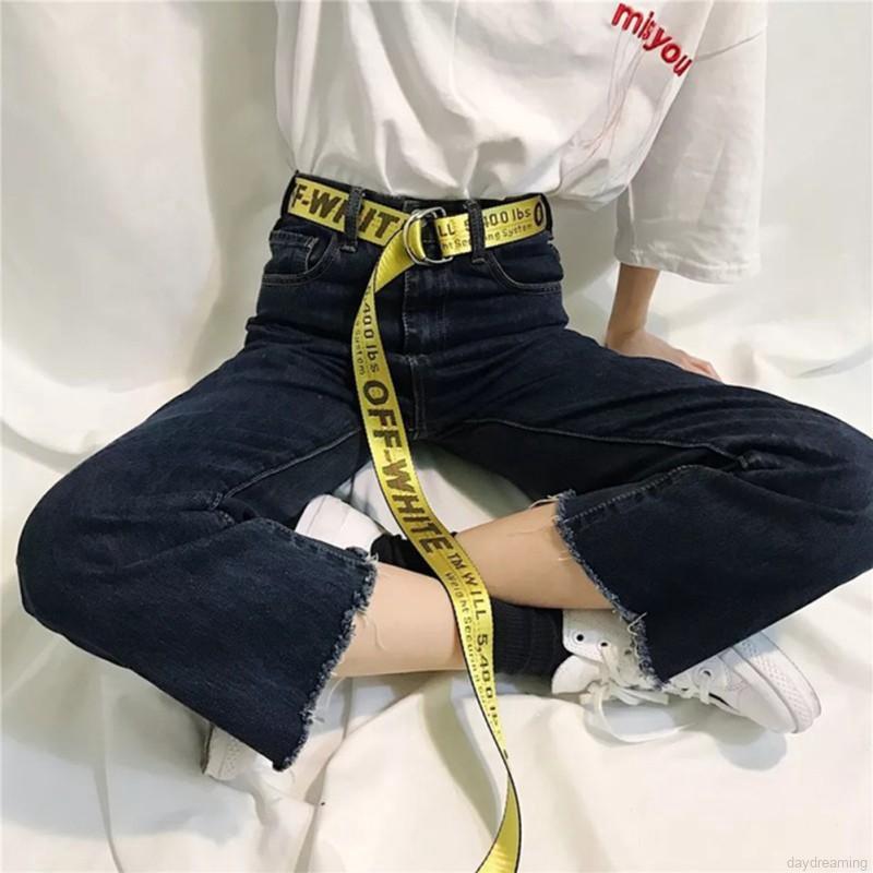 Dây thắt lưng thêu chữ thời trang