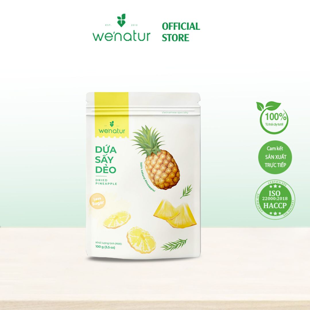 Dứa Sấy Dẻo Nguyên Vị We'natur 100g