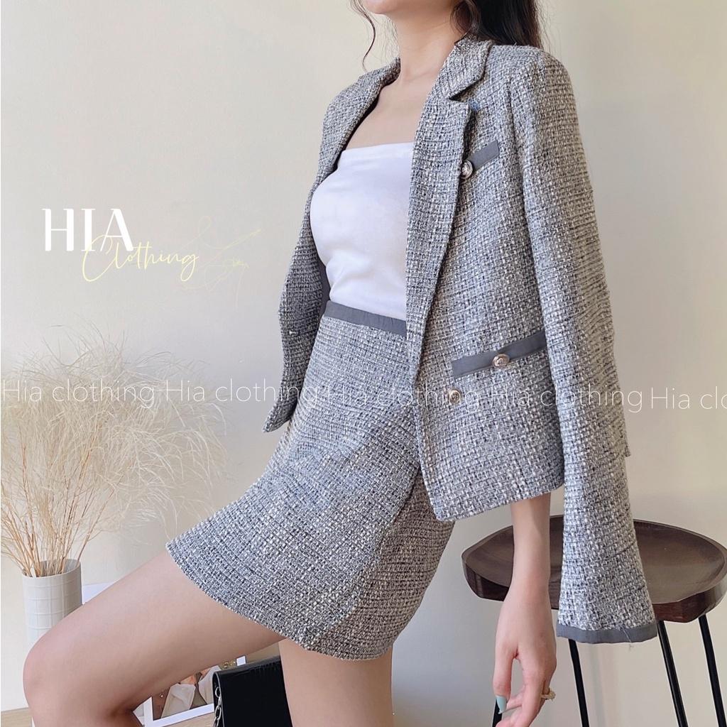 Set Áo Khoác Dạ Chân Váy Ngắn S297 Gam Màu Hottrend | Thiết Kế Độc Quyền| Chất Vải Thoáng Mát HIA Clothing S297